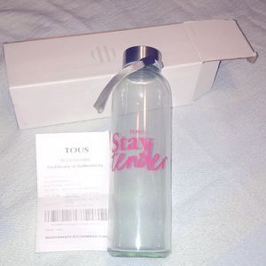 Tous cristal water bottle